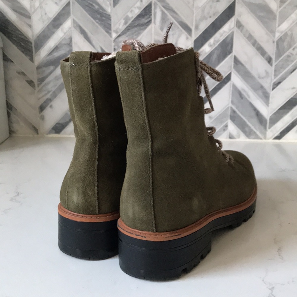 Marc Fisher Green Suede Izma bootie - Picture 8 of 9